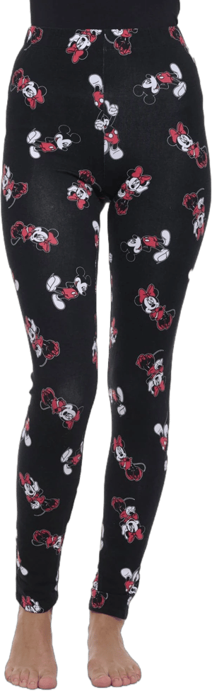 Disney Women's Mickey & Minnie Mouse All-Over Print Stretch Leggings