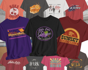 Nuka Cola Flavors Tshirt