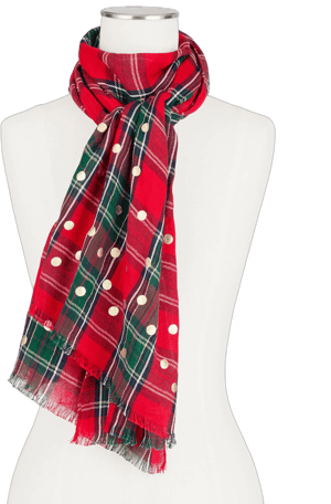 Talbots Women's Negroni Tartan Oblong Scarf