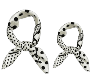 Allegra K Women's Polka Dot Square Scarf