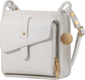 Minooy Athena Organized Design Leather Crossbody Bag / Purse