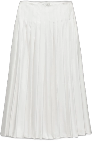 Zara Box Pleat Midi Skirt