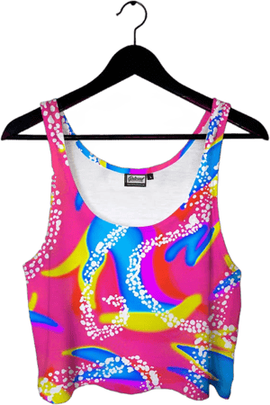 90's Neon Crop Top