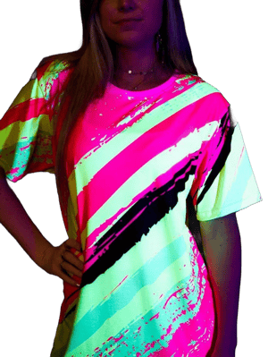 Electro Threads Unisex Neon Slasher Crew