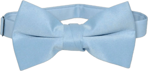 Vesuvio Napoli BOWTIE Solid Baby Blue Color Mens Bow Tie