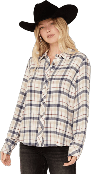 Idyllwind Women's Binkley Plaid Print Long Sleeve Pearl Snap Western s