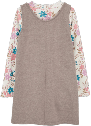 Carter's Little & Big Girls Floral-Print Long-Sleeve T-Shirt & Dress Set