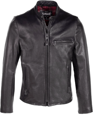 Schott NYC Cafe Racer Leather Jacket Men's