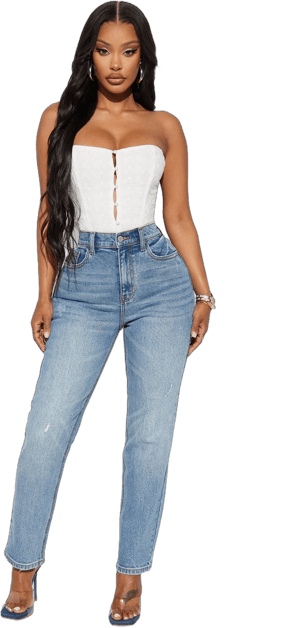 Fashion Nova Women's Mama Said 90s High Rise Mom Jeans