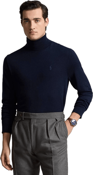 Polo Ralph Lauren Men's Washable Wool Turtleneck Sweater