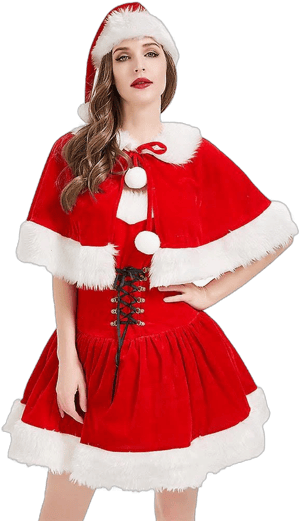 Women's Santa Claus Velvet Dress