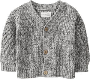 Little Planet by Carter's Baby Organic Cotton Ribbed V-Neck Cardigan