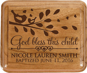 Lifesong Milestones Personalized Baptism Keepsake Box