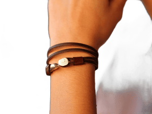 Women's Minimal Leather Cord Bracelet