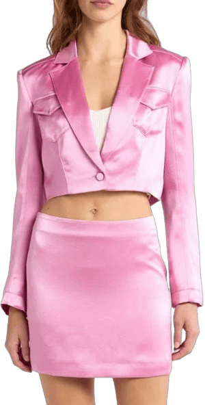 Cinq à Sept Women's Single Breasted Satin Blazer