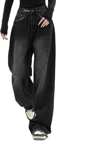 Women's Y2K Wide Leg Baggy Cargo Jeans