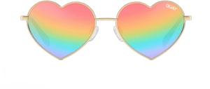 Quay x Pride Heartbreaker 45mm Heart Sunglasses