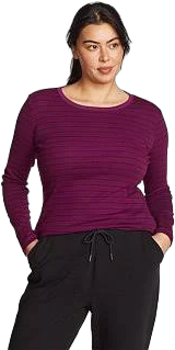 Eddie Bauer Women's Favorite Long-Sleeve Crew T-Shirt