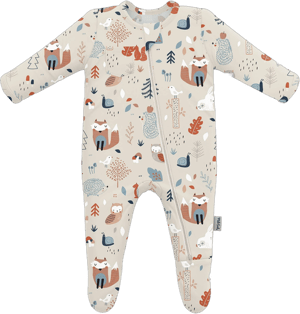 Milk Snob Cozy Woodland Footed Jammies