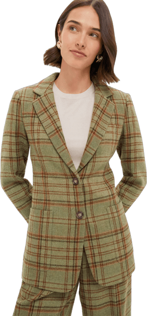 Tuckernuck Sherwood Plaid Wool Herron Blazer