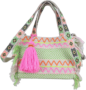 Gwenyth Boho Striped Tote