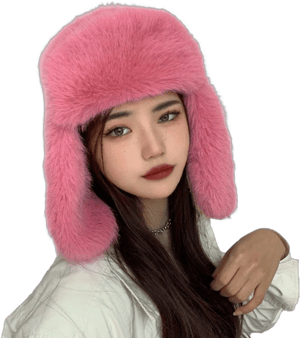 Women's Faux Mink Fur Trapper Hat