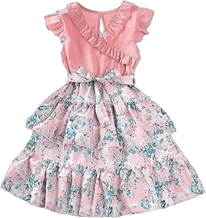 Sleeveless Floral Dress for Kids