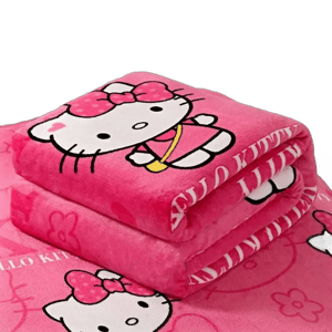 dsfsdg Sanrio Bedding Sheet Plush Cartoon Hello Kitty Blanket Air Conditioner Blanket Winter Woolen Blanket Quilt