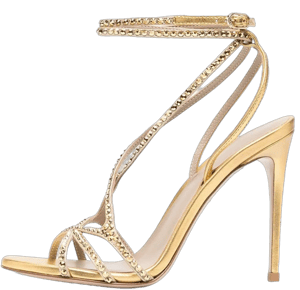 Women's Rhinestone Ankle Strap Heels