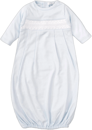 Kissy Kissy Baby Boy's Hand-Smocked Pima Cotton Gown