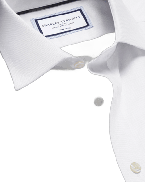 Charles Tyrwhitt Men's Non-Iron Westminster Weave Shirt