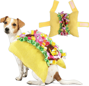 Dog Taco Costume Halloween Costumes for Dogs, Funny Taco Pet Costume Dog Halloween Costumes, Halloween Christmas Apparel Halloween Cosplay Costumes for Small Medium Dogs Cats