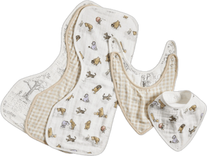 Disney's Winnie The Pooh Organic Bib Set and Burp Set