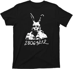 Donnie Darko T Shirt 28 06 42 12 Frank Bunny Rabbit Tee (M, Black)