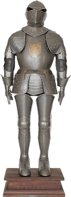 16th Century Aged Finish Steel Suit of Armor