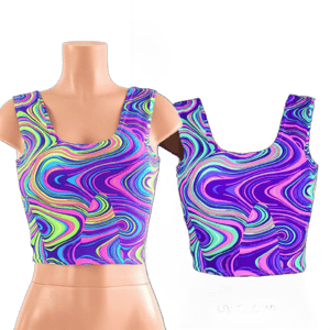 Coquetry Clothing Neon Glow Worm Tank Crop