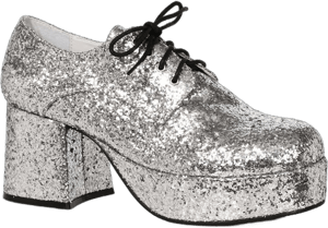 Mens Ellie Glitter Platform Shoes