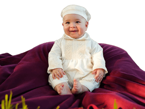 Baby Boy Baptism Outfit Burbvus B004 | Convertible Christening Gown | 100% silk White or Ivory | Shoes, Bonnet & Keepsake Garment Bag