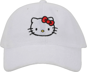 Hello Kitty Embroidered Terry Cloth Baseball Cap