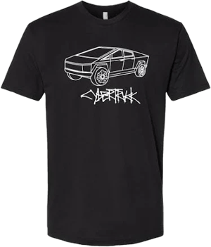 Cyber Truck TSLAATEES Tshirt EV Electric Car Smart Vehicle tees