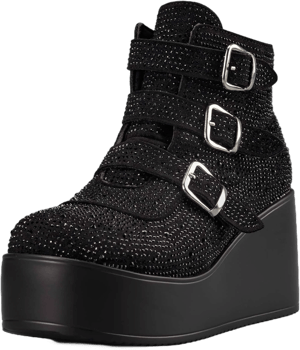 Lucky Step Women's Platform Chunky Ankle Boots