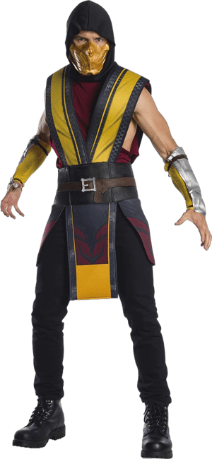 Mortal Kombat Scorpion Men's Costume