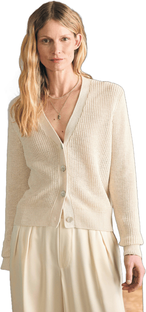 Faherty Women's Miramar Linen Cardigan