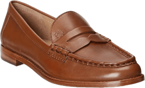 Ralph Lauren Women's Wynnie Burnished Leather Loafers