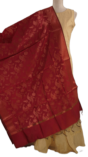 Silk Cotton Benaras Dupatta