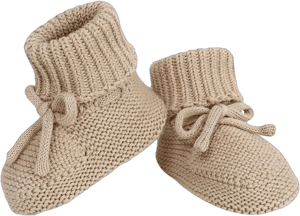 Hadetoto Baby Booties Newborn First Walkers Cozy Shoes Warm Knit Soft Booties for Toddler Infant Boy Girl