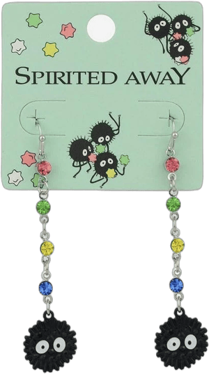 Studio Ghibli Spirited Away Soot Sprite Bead Drop Earrings