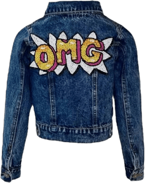 Lola + The Boys Jackets & Coats | Trendy Girls Denim Jacket By Lola And The Boys | Color: Blue | Size: 14g | Magdusiaaz's Closet