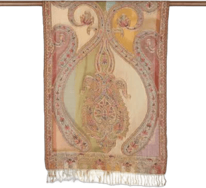 Novica Hand-Embroidered Wool Shawl