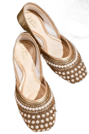 Jutti Women's Ethnic Embellished Gold